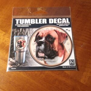 AGI Boxer Dog Decal for Tumbler Car Laptop New in Package